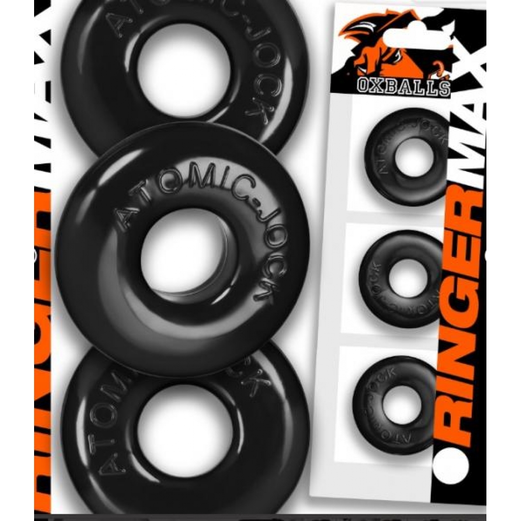 Ringer Max Cockrings - Black (3 Pack)