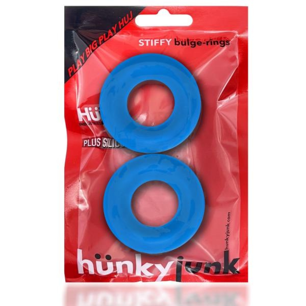 Stiffy 2-pack C-rings - Teal Ice