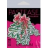 Pastease Xmas Winter Mistletoe Nipple Pasties with Red Bow