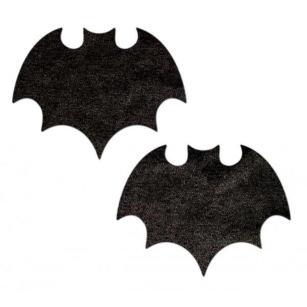 Pastease Liquid Black Bat Nipple Pasties - Halloween Vibes