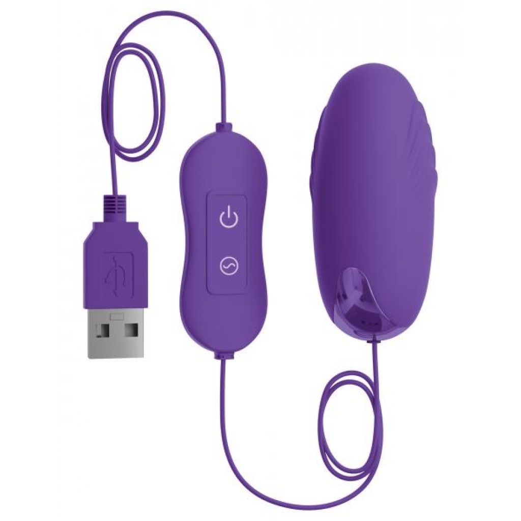 OMG! Bullets #Happy USB Powered Bullet Vibrator in Purple