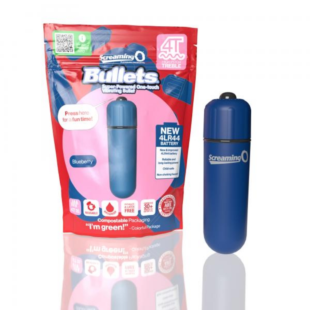 Screaming O 4T Bullet Vibrator - Blueberry