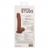 Dual Density Silicone Stud 5-Inch Brown