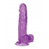 Size Queen 6in Purple - Realistic Dildo