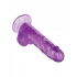 Size Queen 6in Purple - Realistic Dildo