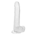 Size Queen 8in Clear Realistic Dildo