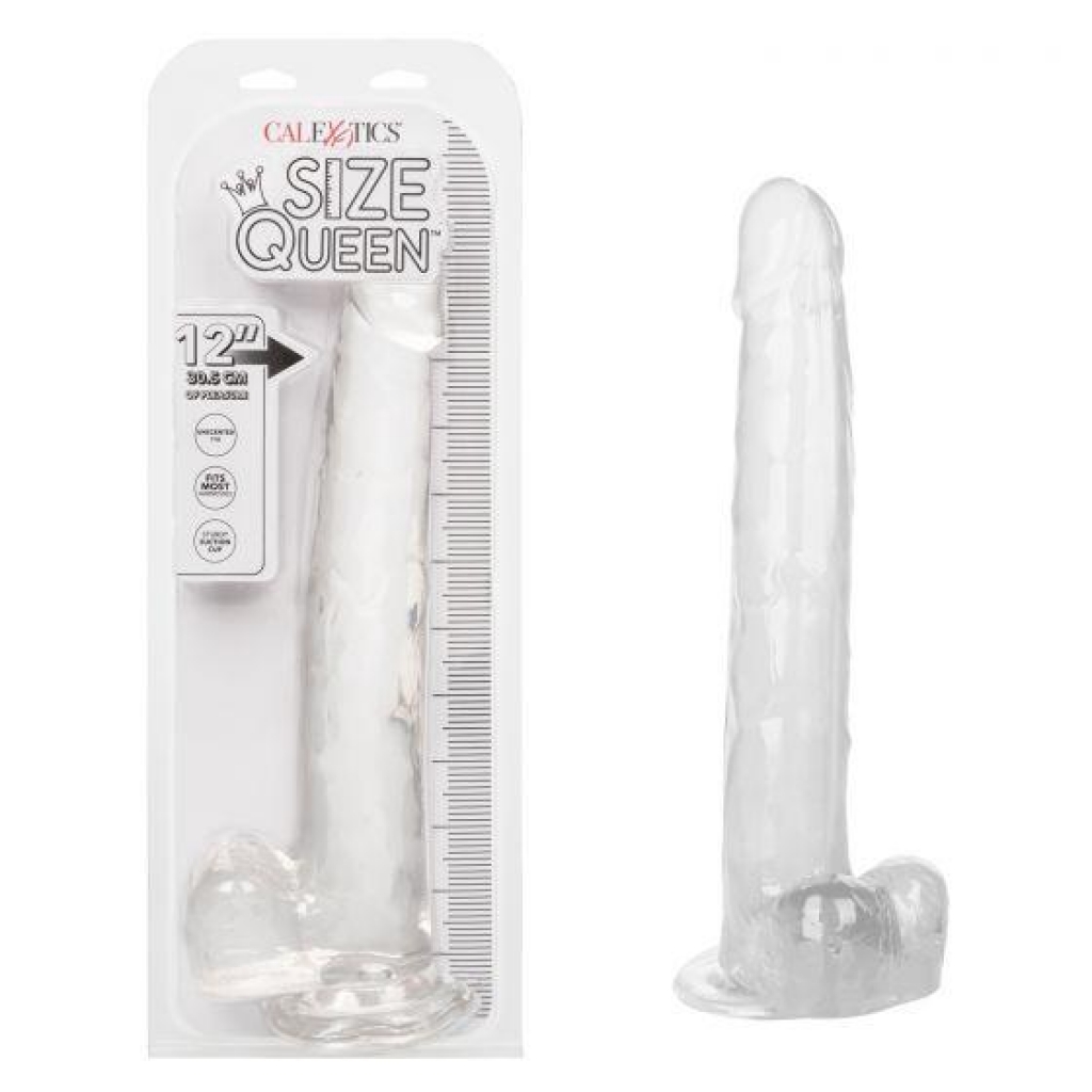 Size Queen 12-inch Clear Dildo