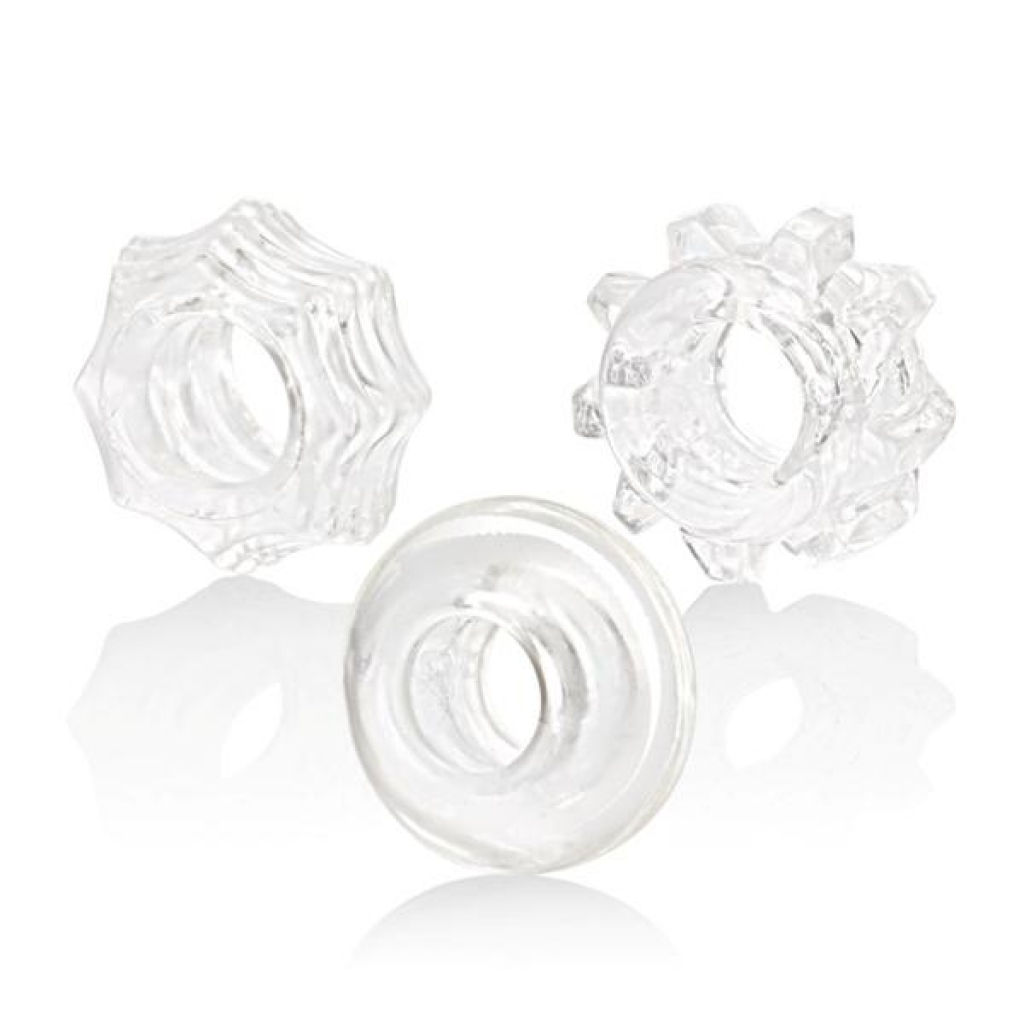 Reversible Ring Set - Clear (Pack of 3)