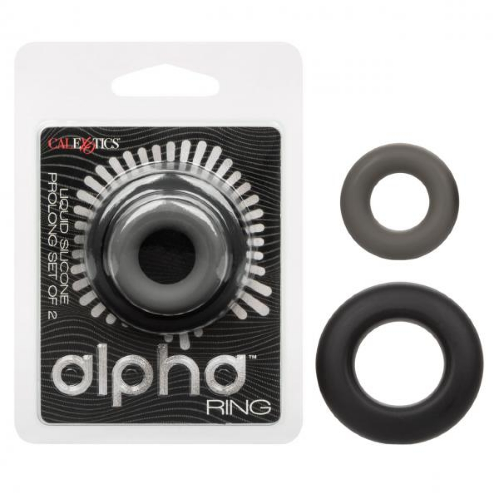 Alpha Liquid Silicone Prolong - Set of Two Delay Rings