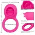 Teasing Tongue Enhancer - Pink Vibrating Cock Ring