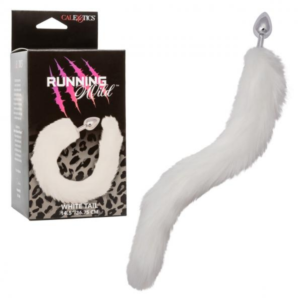 Running Wild White Tail Anal Plug