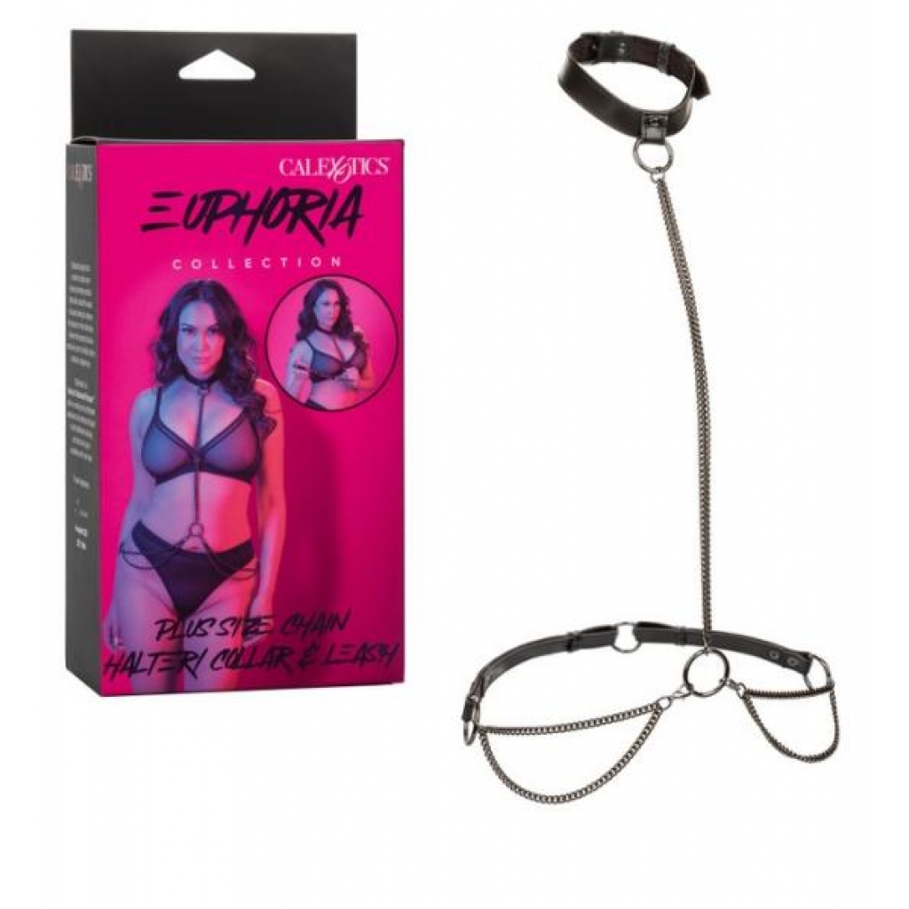 Euphoria Chain Halter Collar & Leash Plus Size - Empowering Design