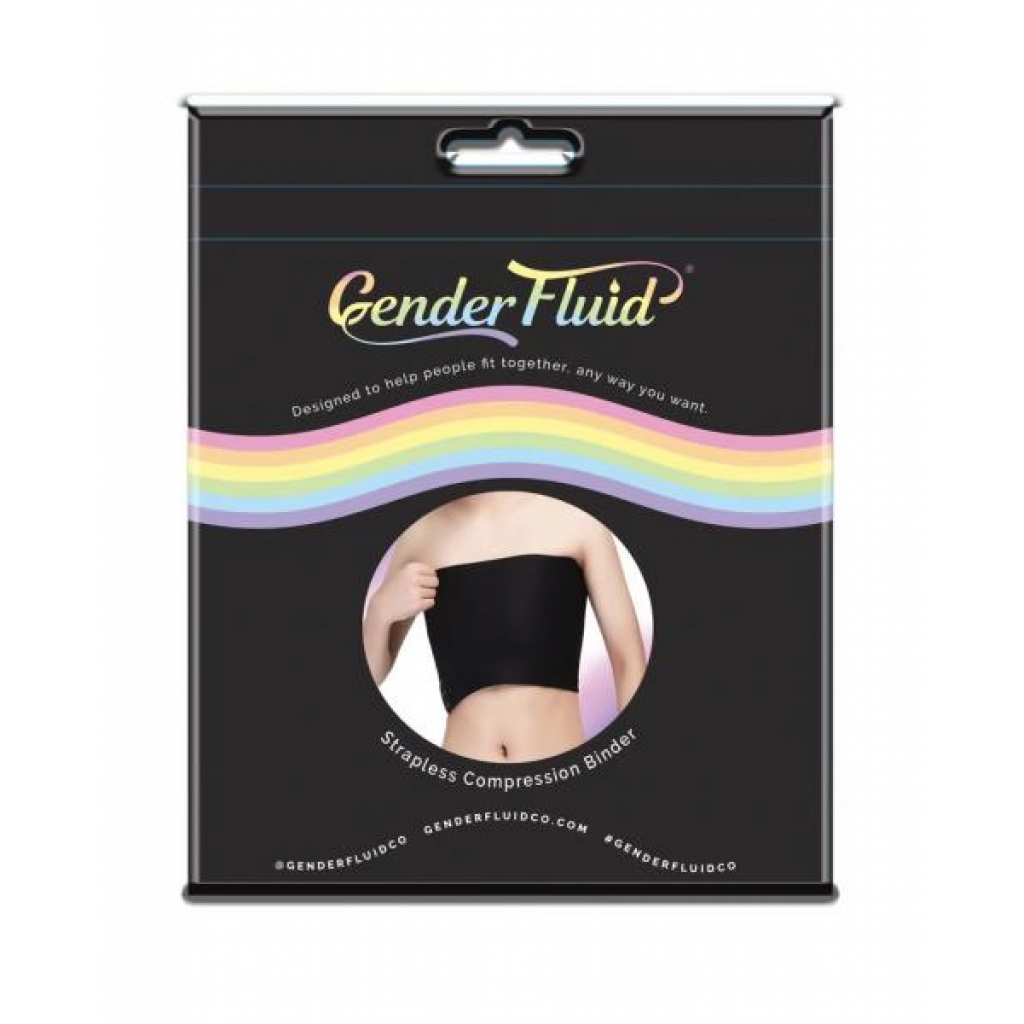 Gender Fluid Chest Compression Binder - Black Large