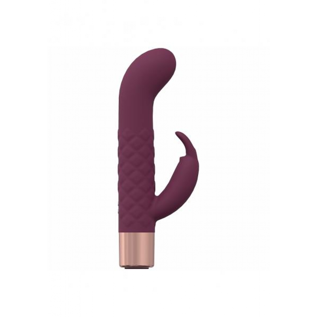 Loveline Devotion Mini Rabbit Vibrator in Burgundy