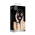 Velvet & Velcro Mask W/ Mouth & Eye Opening - Black