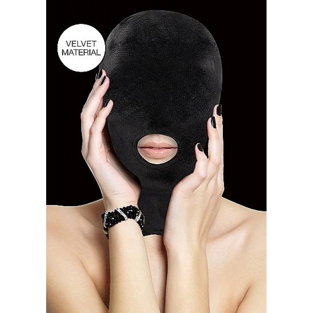 Ouch! Velvet & Velcro Mask with Mouth Opening: Seductive Mystique