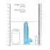 Realrock 6-Inch Realistic Dildo with Balls - Clear Blue