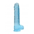 Realrock 9-Inch Realistic Dildo with Balls - Blue