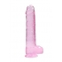 Real Cock - 9 Inch Realistic Dildo with Balls - Pink