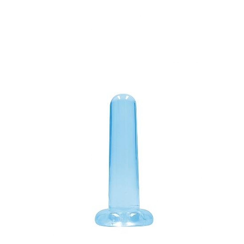 Realrock Non-Realistic Dildo with Suction Cup - 5.3 inches Blue