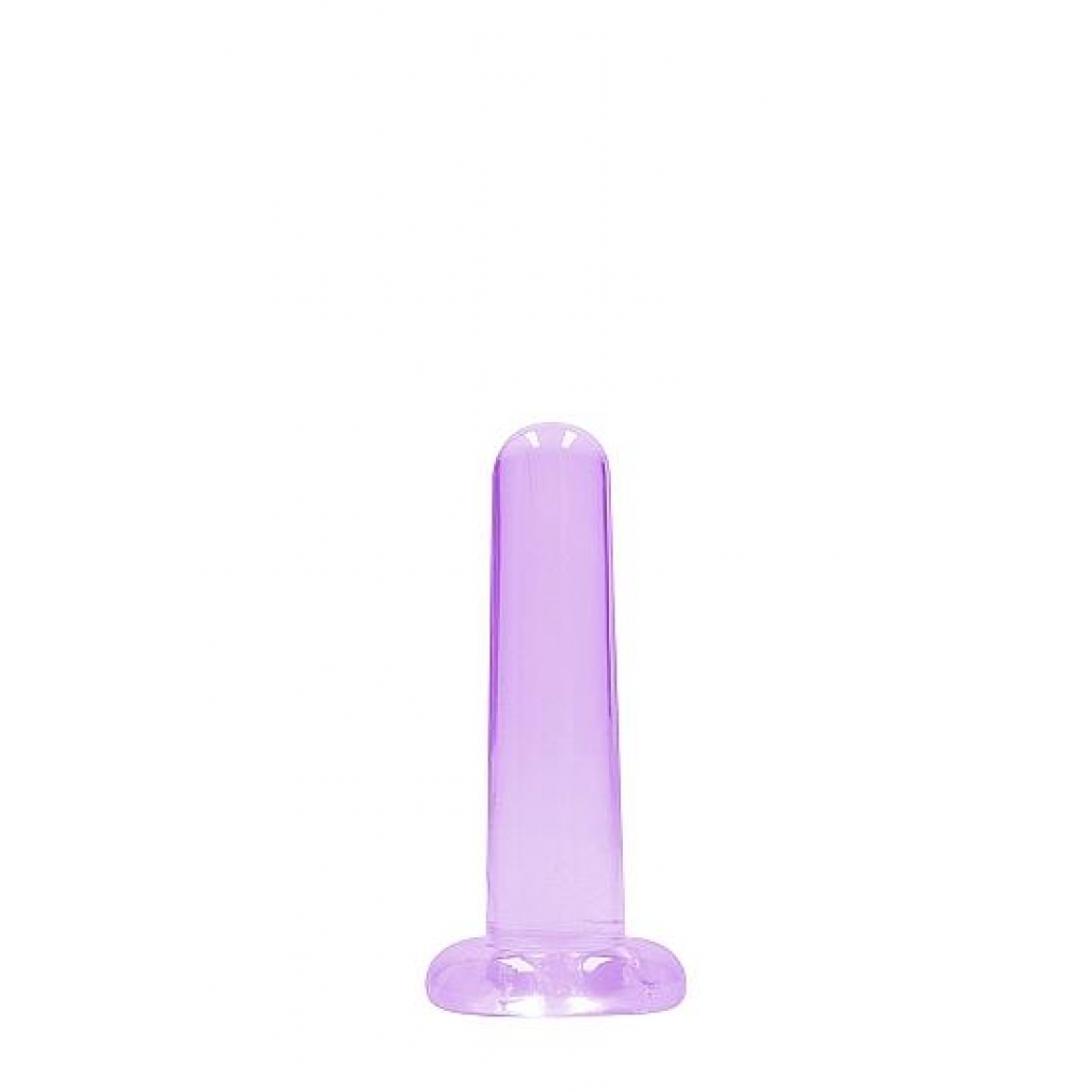 Realrock Non-Realistic Dildo With Suction Cup - 5.3 Inch - Purple