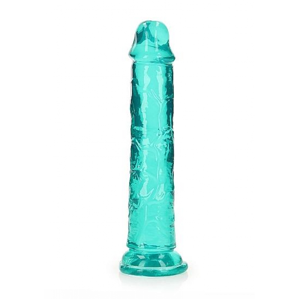 Realrock Straight Realistic 7-Inch Dildo - Turquoise