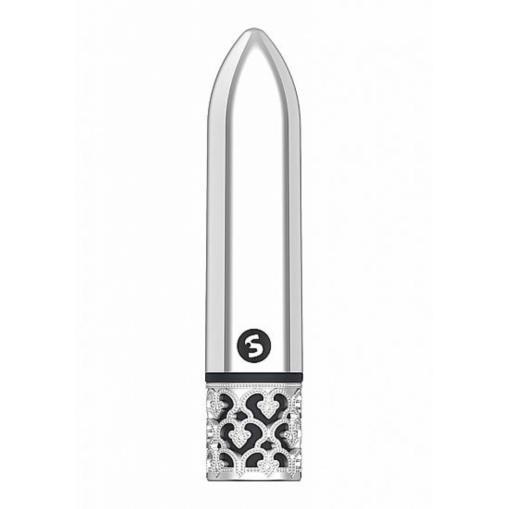 Royal Gems Glamor Powerful Bullet - Rechargeable Silver