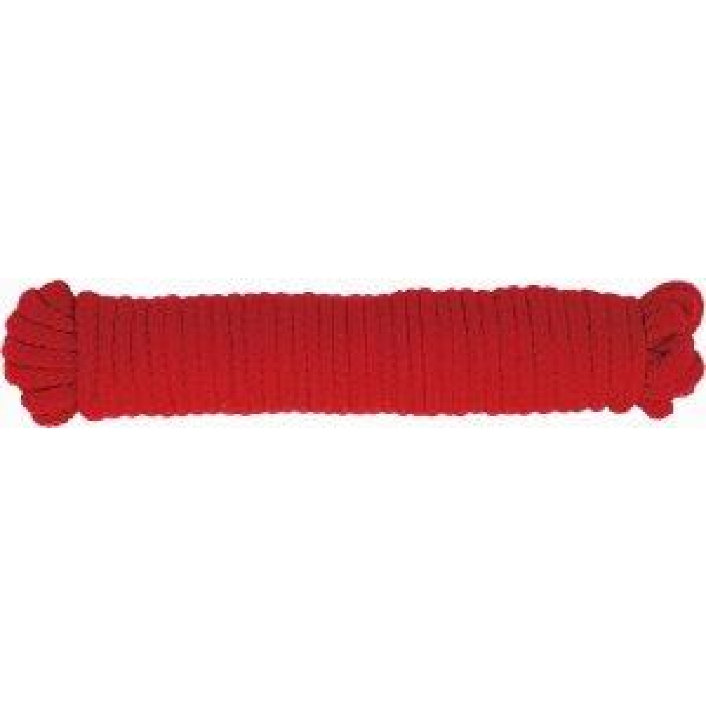 Bondage Soft Rope - 33 Feet Red