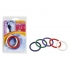 Rainbow Rubber C Ring Set - 5 Per Set