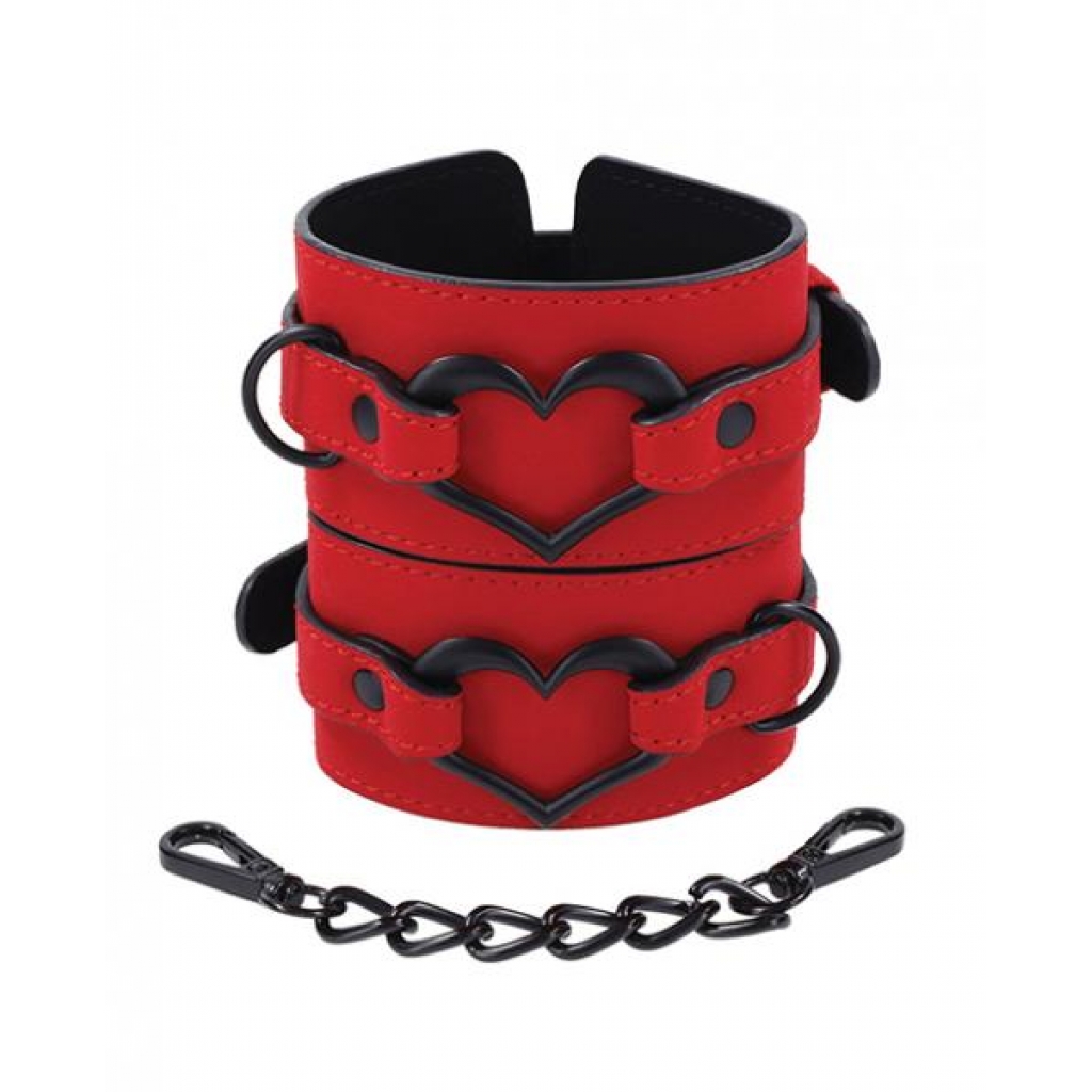 Sex & Mischief Amor Handcuffs - Red