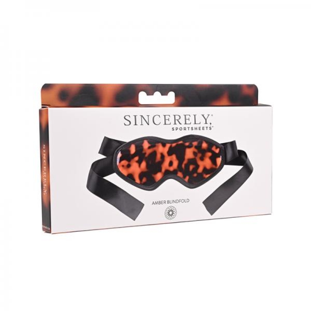 Sincerely Amber Satin Blindfold