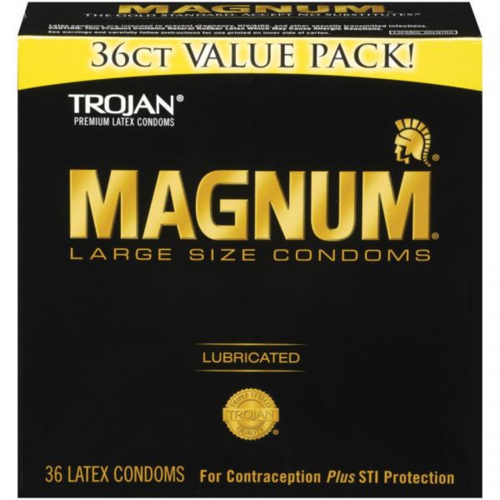 Trojan Magnum Latex Condoms: 36 Pack