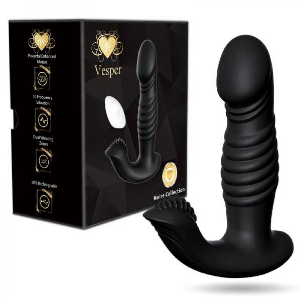 Vesper Multi Function Vibe W/ Remote Black - Full