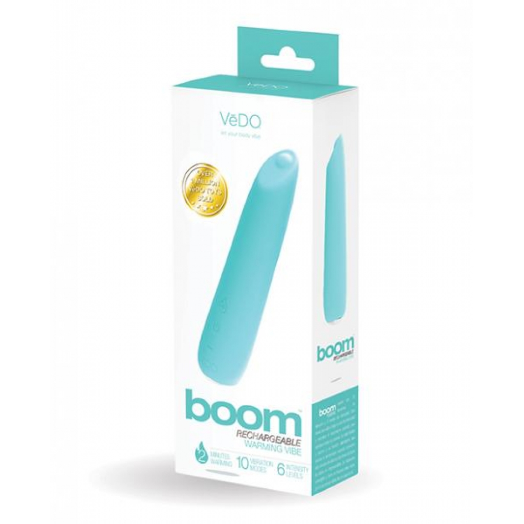 Vedo Boom Rechargeable Warming Vibe - Tease Me Turquoise