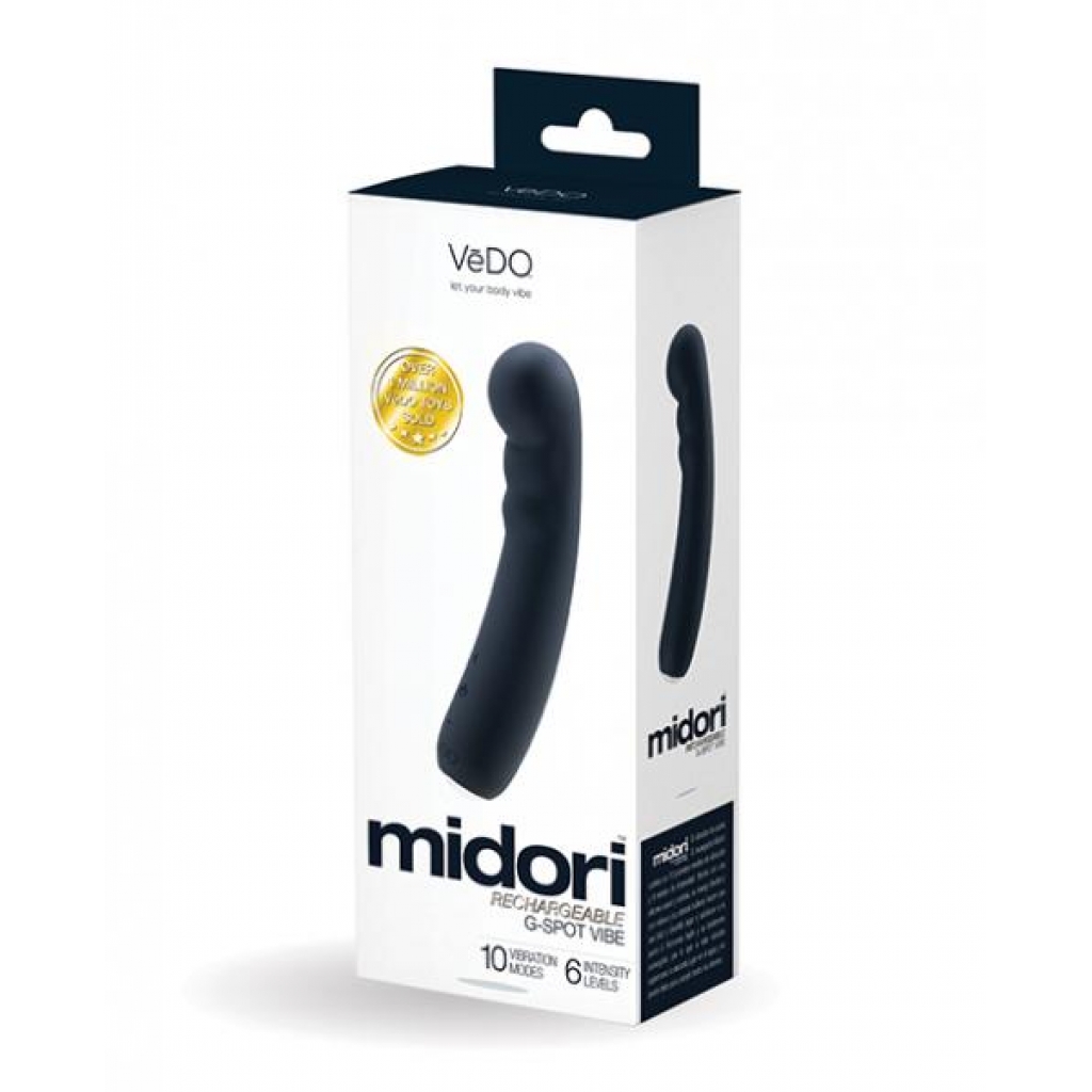 Vedo Midori Rechargeable G-Spot Vibe - Just Black