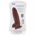 Cloud 9 Dual Density Real Touch Dildo with Balls - 8 inches Brown