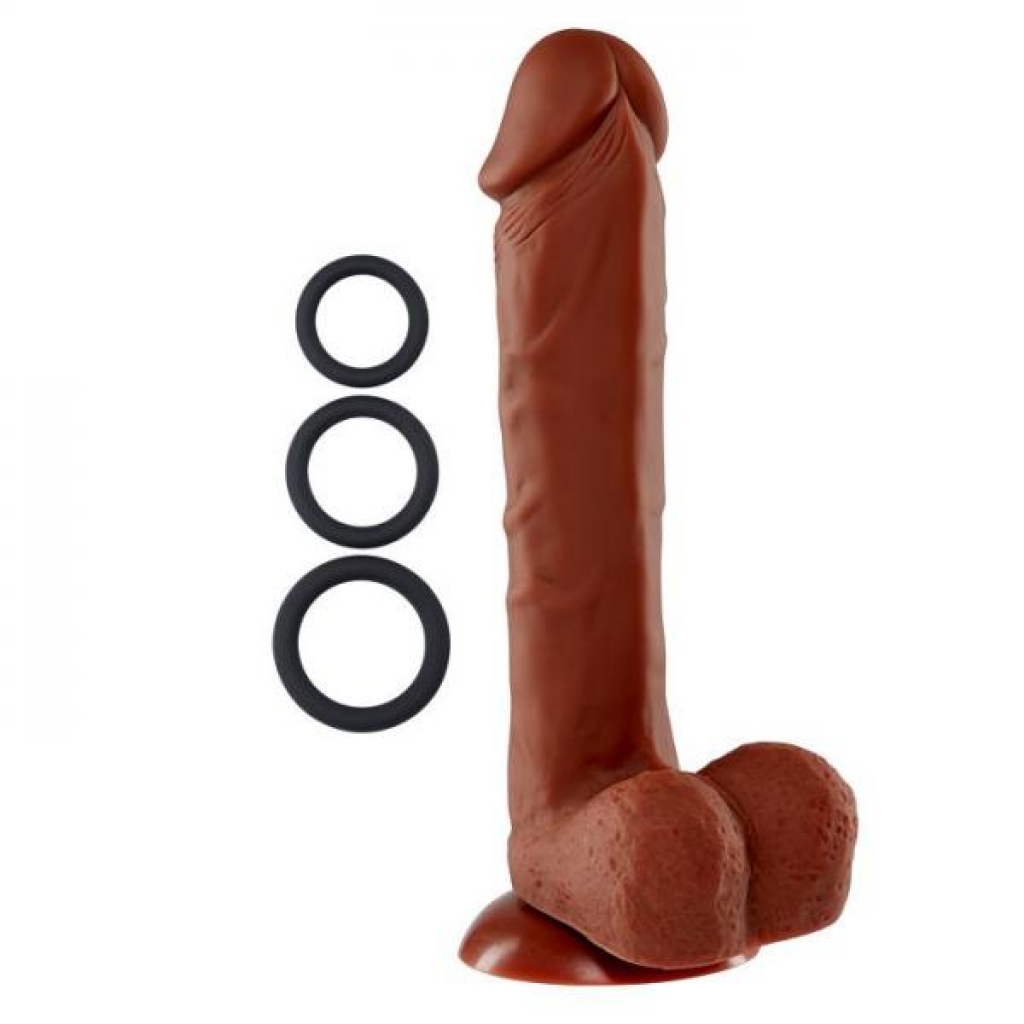 Pro Sensual Premium Silicone Dong - 9 Inch with 3 C-Rings