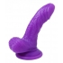 Silicone Curvy 4 inches Suction Cup Dildo - Purple Pleasure