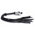 Strict 8 Tail Braided Flogger - Black Leather Impact Toy