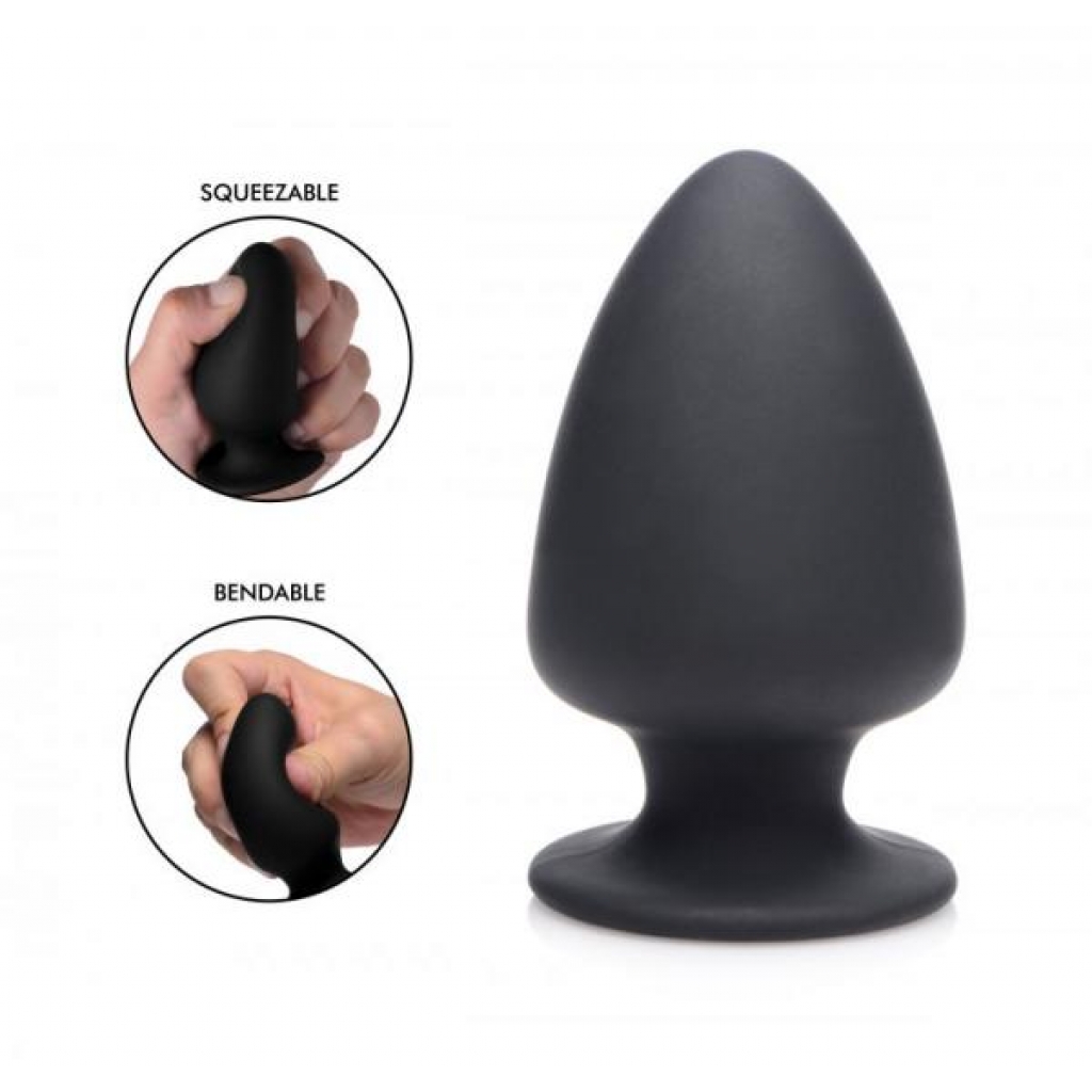 Squeeze-It Silexpan Small Anal Plug - Black