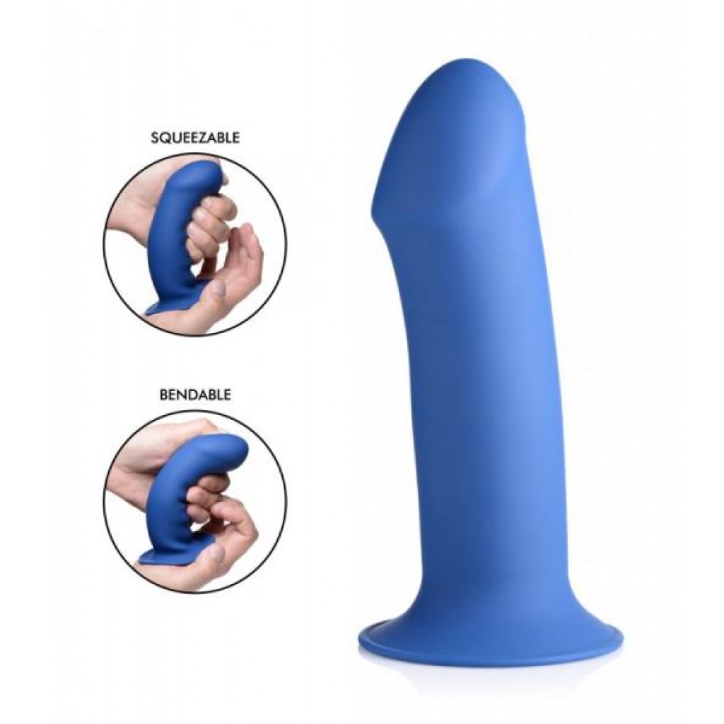 Squeeze-it Squeezable Thick Phallic Dildo - Blue