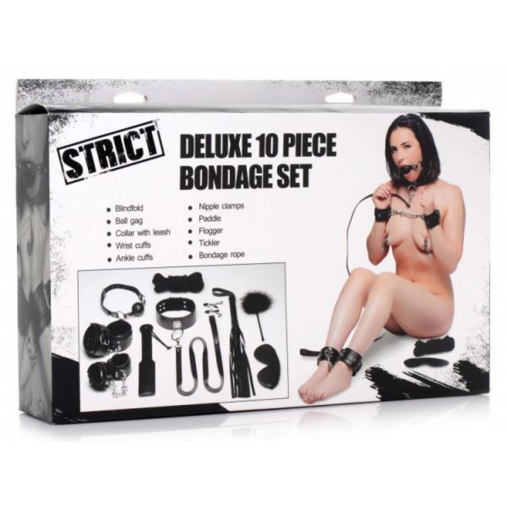 Strict Deluxe 10-Piece Bondage Set for Adventurous Couples