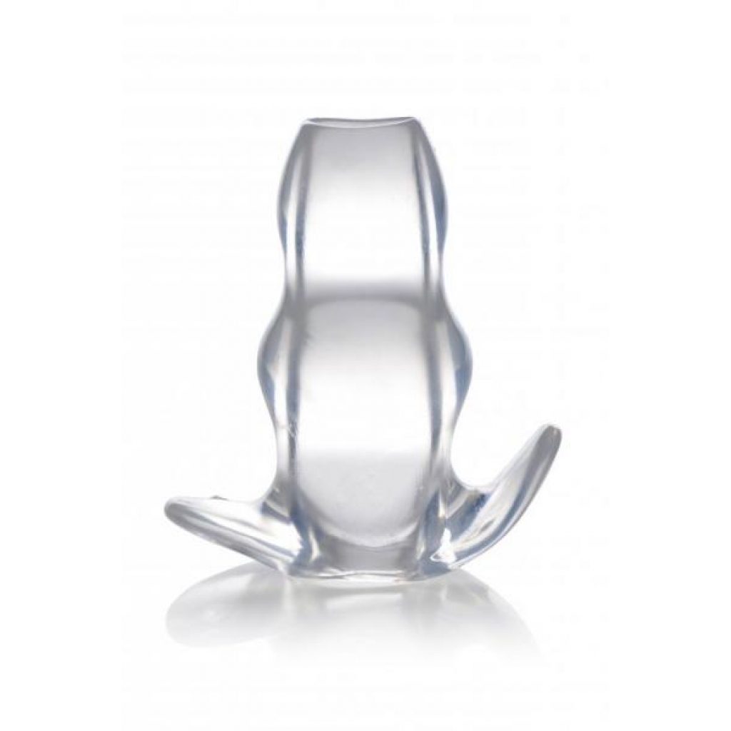 Master Series Clear View Hollow Anal Plug Large