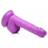 6.5 Inch Realistic Dildo with Balls - Purple