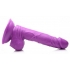 6.5 Inch Realistic Dildo with Balls - Purple