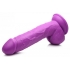 Indulgent 8.25-Inch Realistic Dildo with Suction Cup - Purple