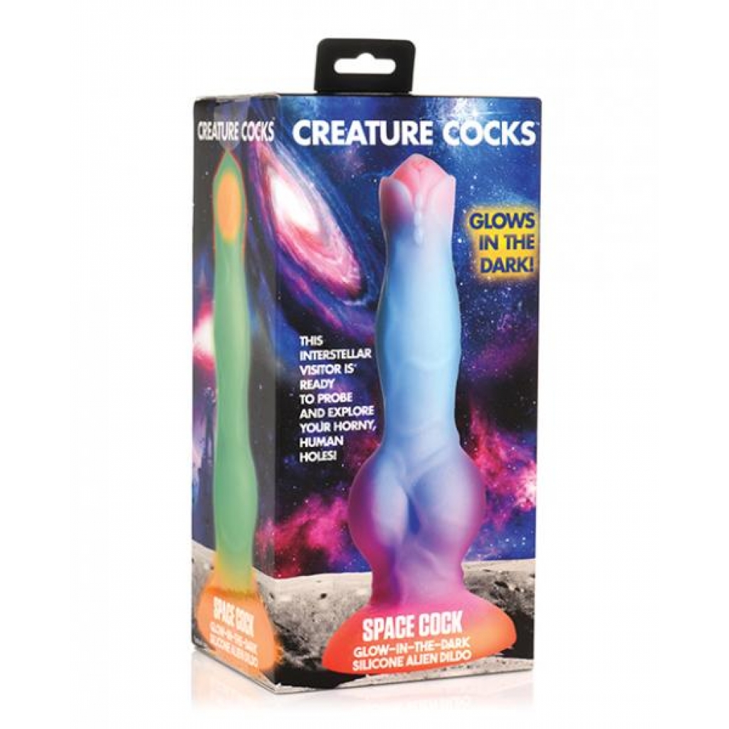 Creature Cocks Space Cock - Glow In The Dark Silicone Dildo