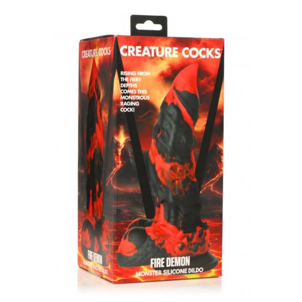 Creature Cocks Fire Demon Monster Silicone Dildo